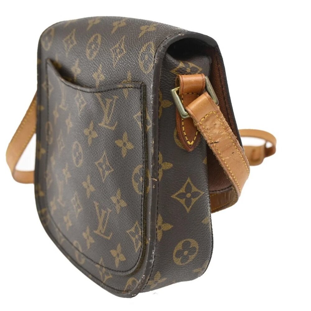 LOUIS VUITTON Saint Cloud MM Shoulder Bag Monogram Leather Brown - Picture 4 of 15